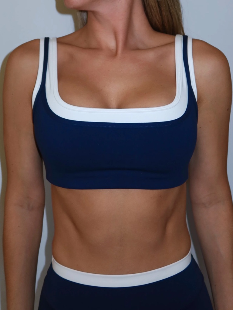 Women's Navy And Blue Sports Bra